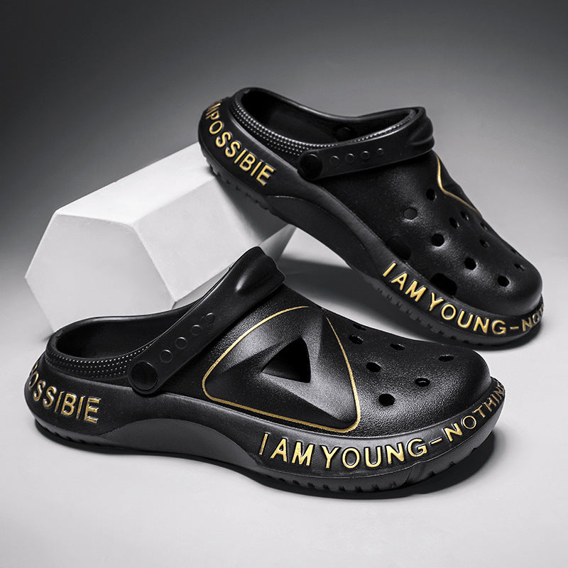 Men’s Soft Closed-Toe Beach Sandals | Non-Slip & Durable