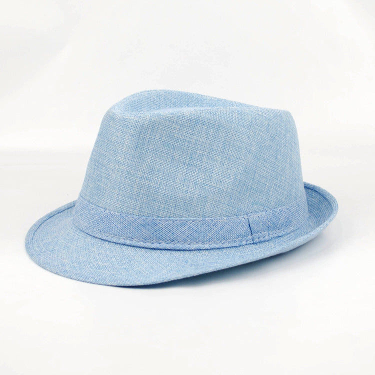 Men’s Summer Linen Sun Protection Jazz Hat – Outdoor Cap