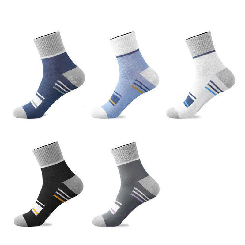 Men’s Thick Mid-Calf Socks for Autumn & Winter- Pack of 5