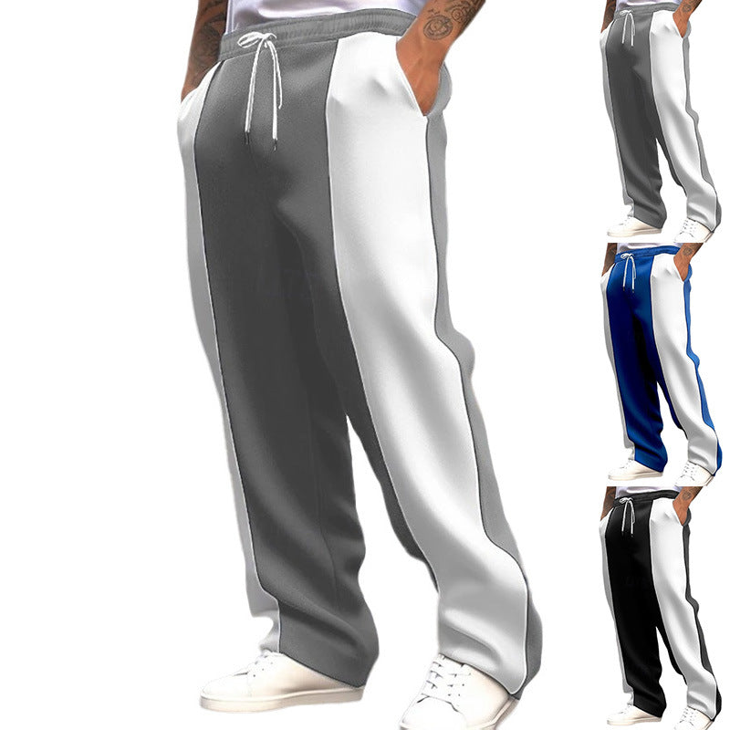 Men’s Quick-Dry Contrast Stitch Jogger Pants 2025