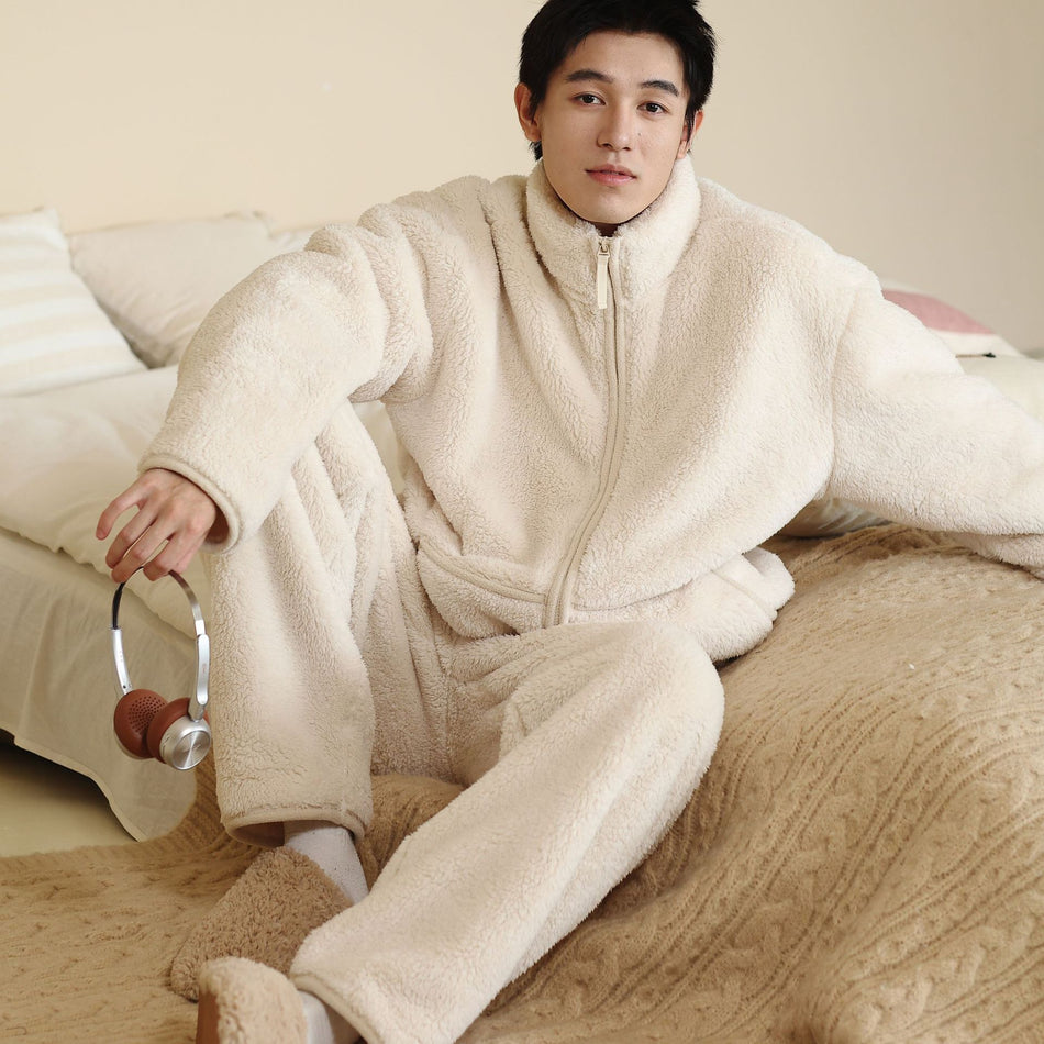 Men’s Winter Velvet Pajamas Thickened Warm Autumn 2025