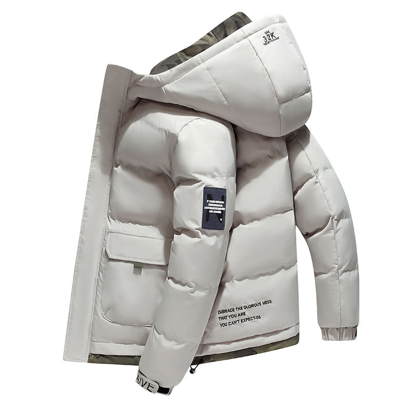 Men’s Hooded Cotton-Padded Winter Jacket Warm & Stylish
