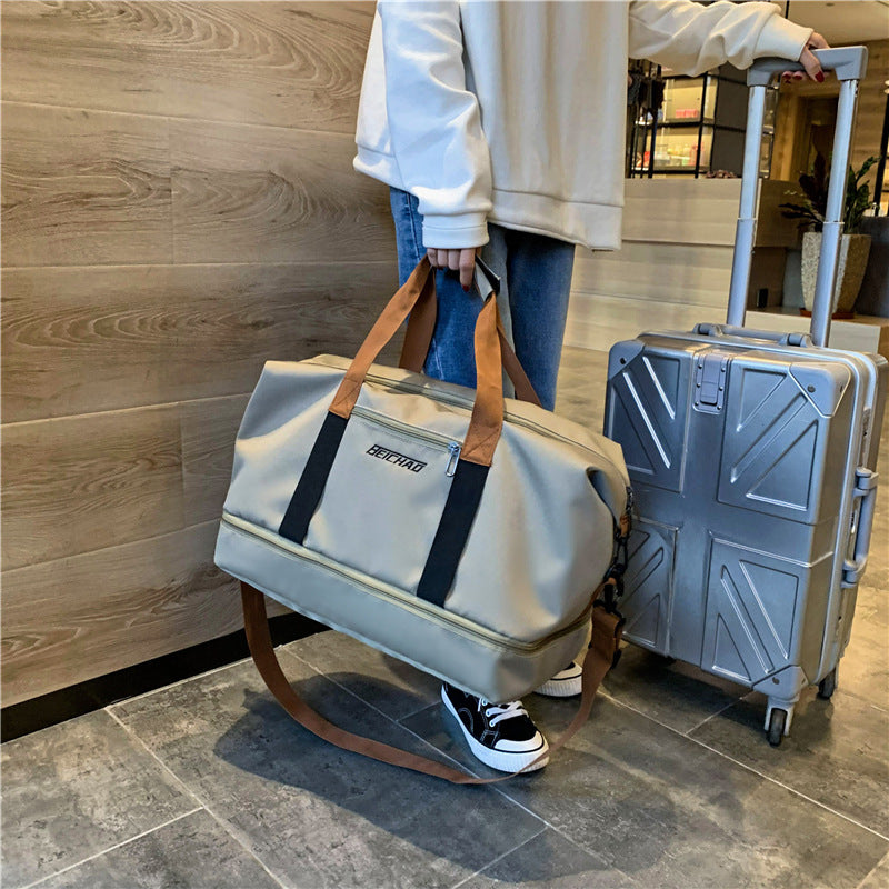 Large Travel Bag with Shoe Compartment for Men & Women