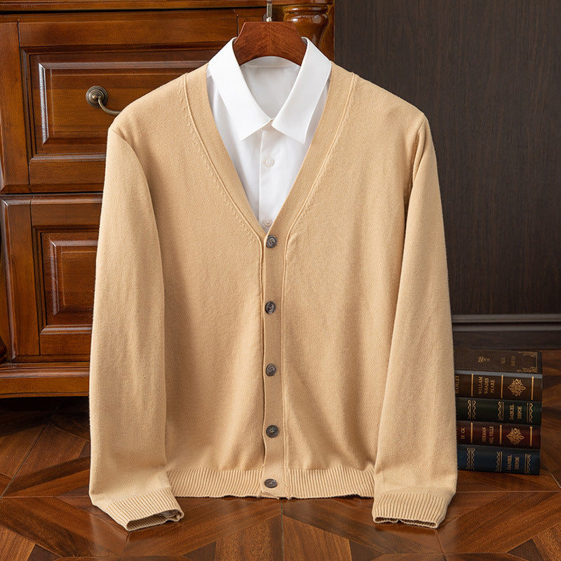 Men’s Classic V-Neck Loose Cardigan Nepal