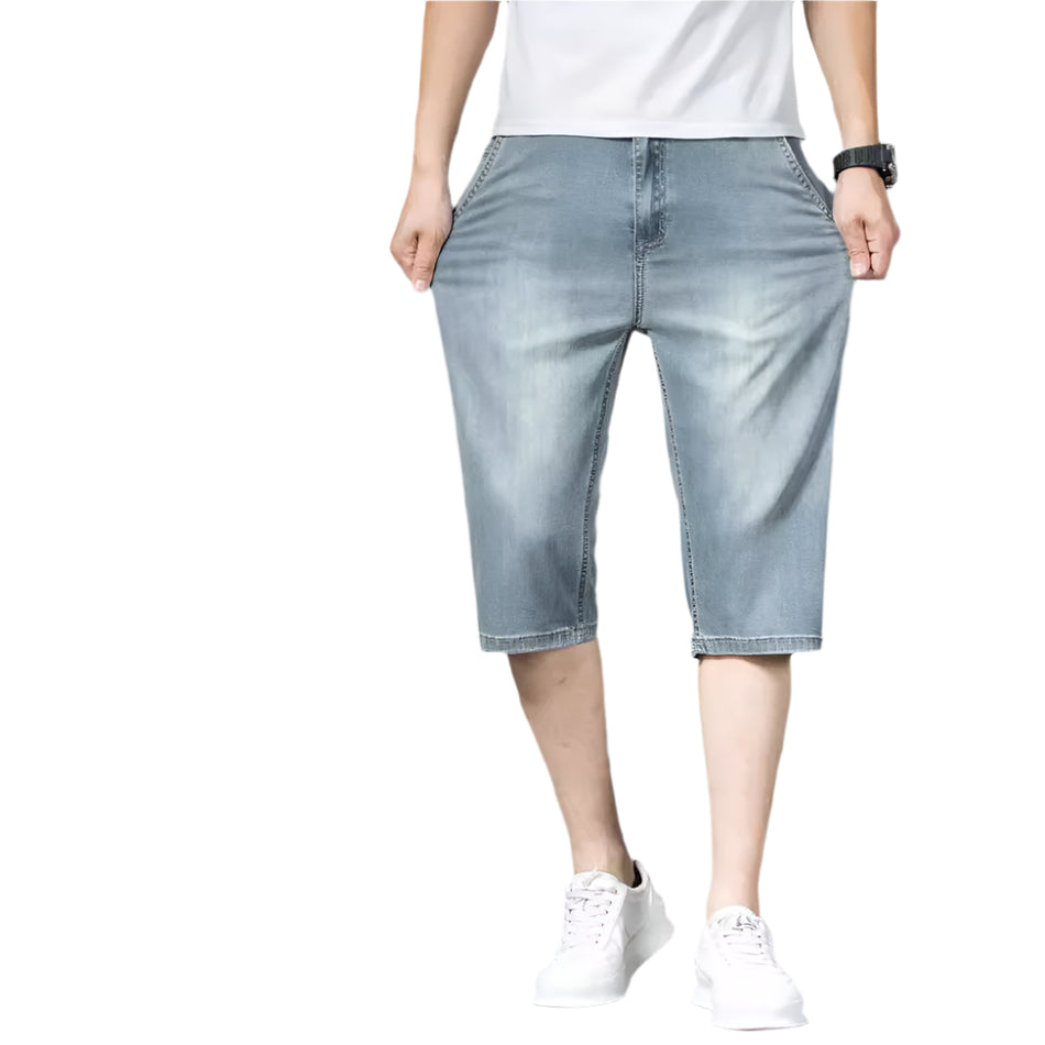 Men's Ice Silk Tencel Denim Shorts 2024