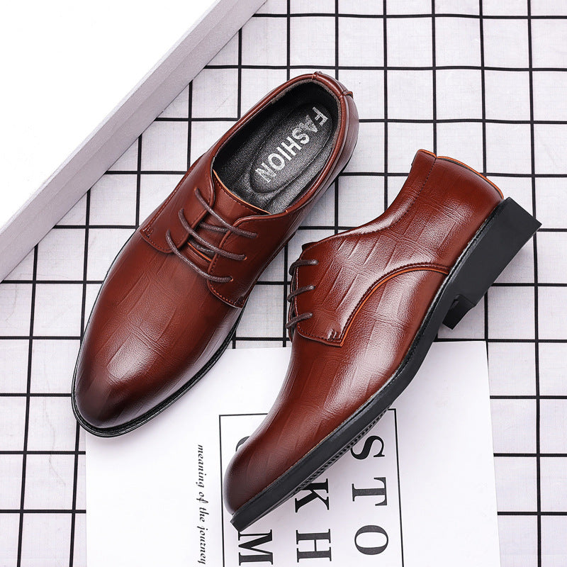 Men’s Pointed Leather Shoes – Stylish Wedding & Business Look