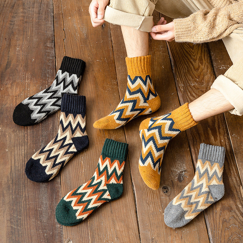 PACK OF 7 - Men’s Extra Thick Wool Socks Warm Autumn Winter Terry