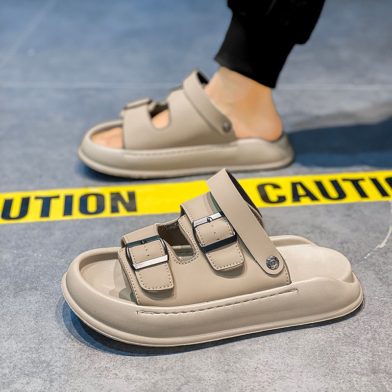 Men’s Summer Dual-Use Sandals | Thick Sole Driving Slippers