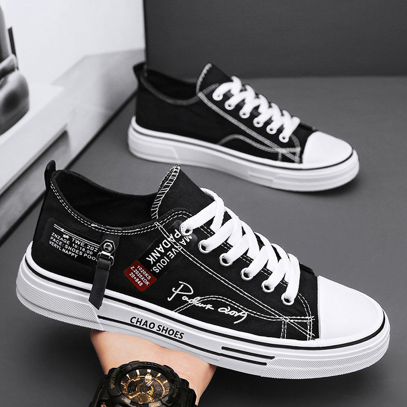 2025 Summer Men’s Low-Top Canvas Casual Sneakers
