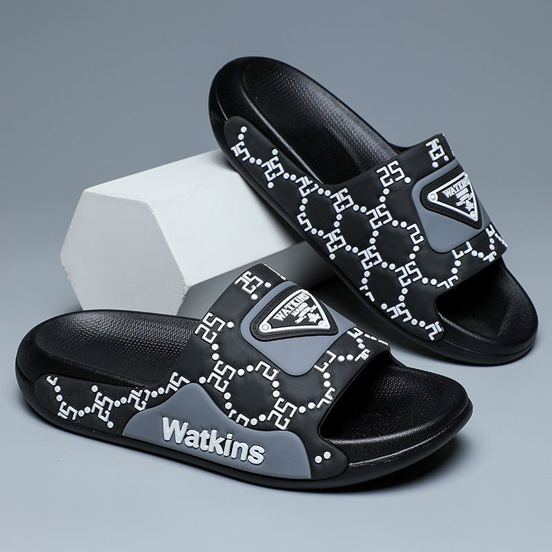 Men’s Summer Slippers – Thick-Soled, Non-Slip, Trendy