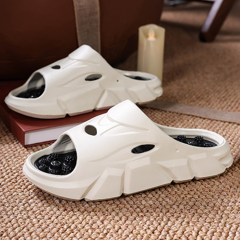 Men’s Summer Finger Press Massage Slippers | Foot Health