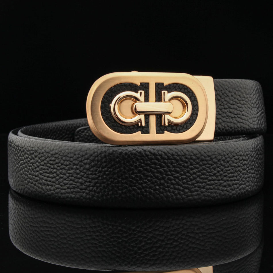Trendy Men’s Leather Belt – Auto Buckle | Wholesale Deal
