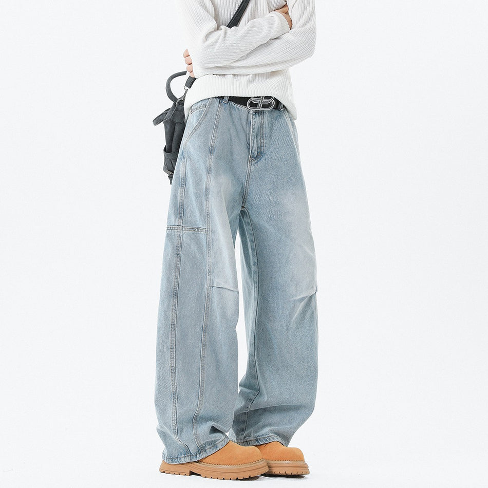 Men's Gradient Washed Loose Jeans Pants