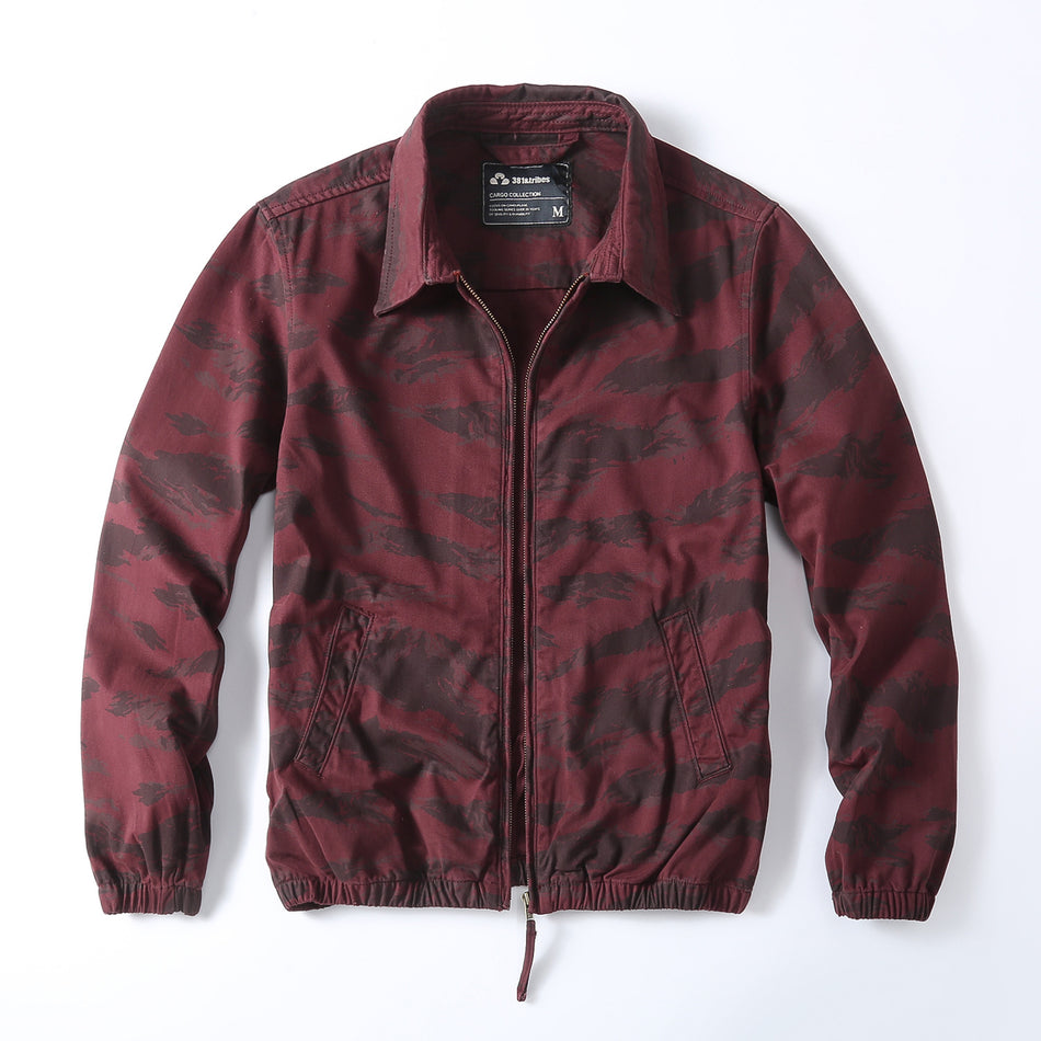 Retro Camouflage Workwear Jacket – Men’s Loose Casual Coat