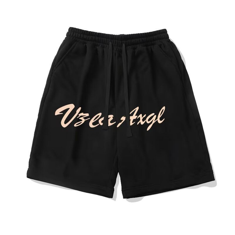 Men’s Summer American High Street Shorts | Heavyweight Five-Point Wide-Leg Casual Sports Pants with Straight-Leg Fit