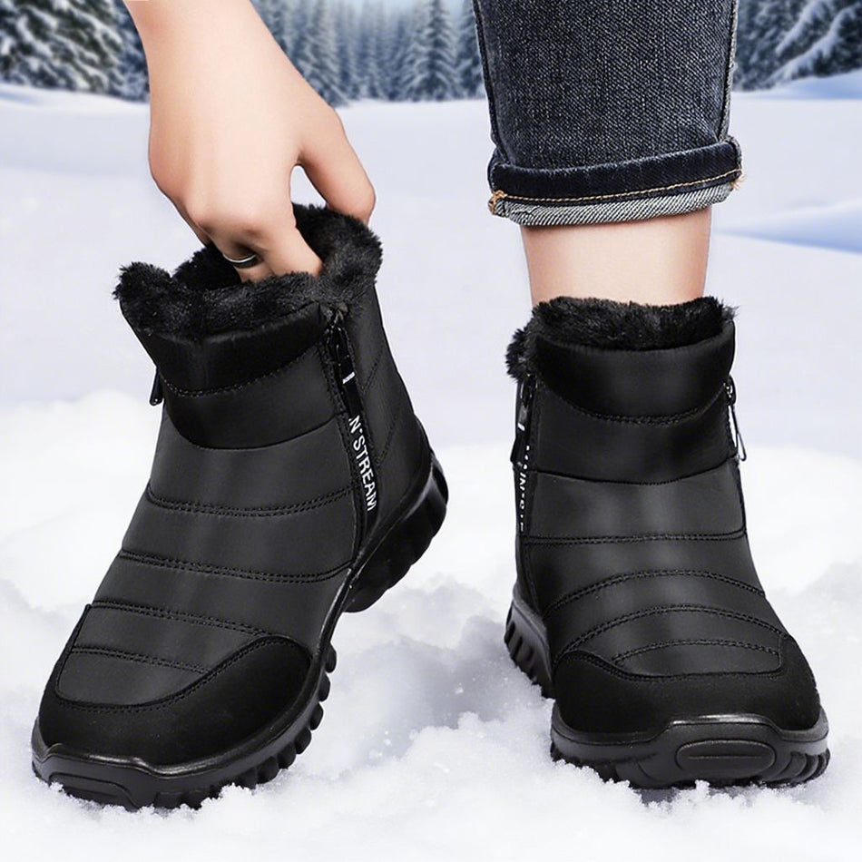 Men’s Winter Cotton Shoes Plush Thick Slip-On Snow Boots