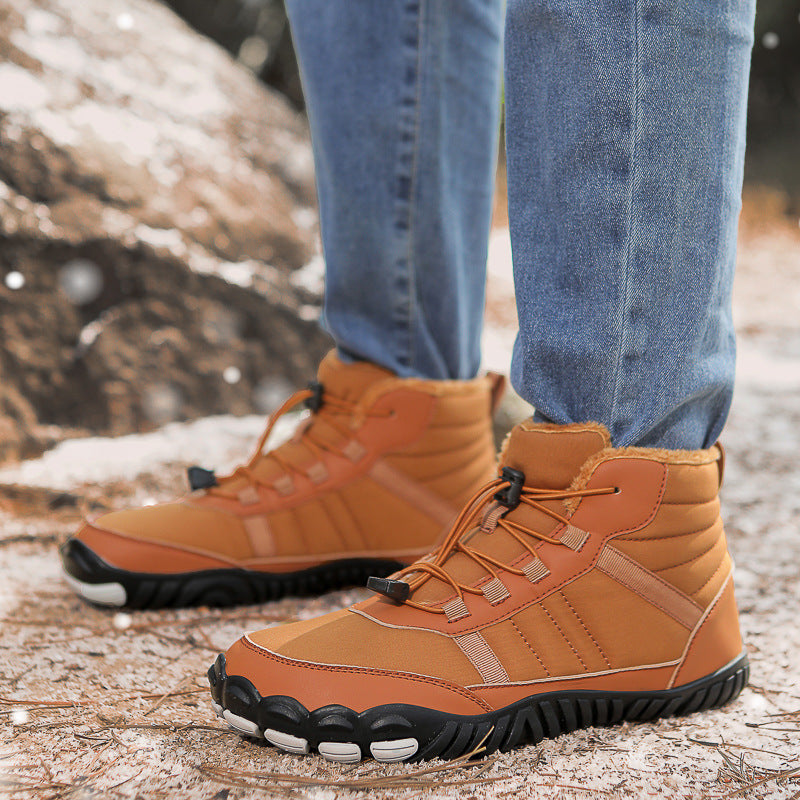 Winter Waterproof Snow Boots – Cold-Proof High-Top Cotton Shoes for Couples
