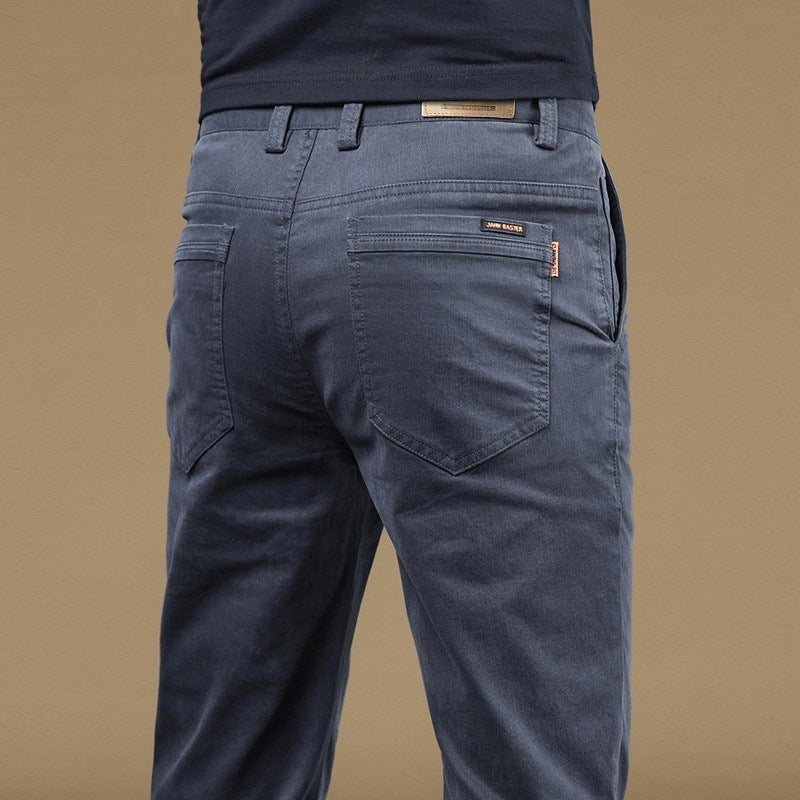 Men’s Loose Straight Pants – Comfy Business Casual Fit