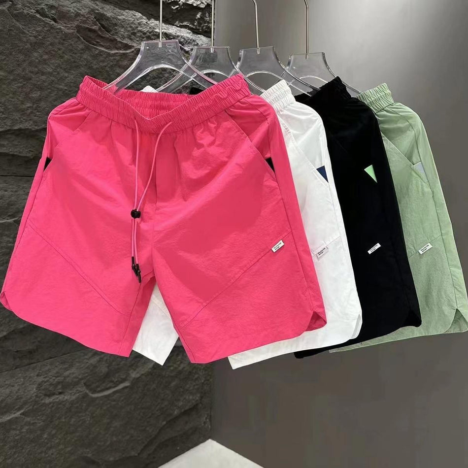 Men’s 2025 Summer American Style Shorts | Perforated Breathable Casual Straight-Fit Trendy All-Match Five-Point Pants