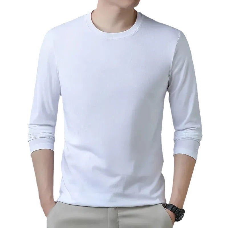 Men’s Thick Cotton Long-Sleeve Winter T-Shirt 2026