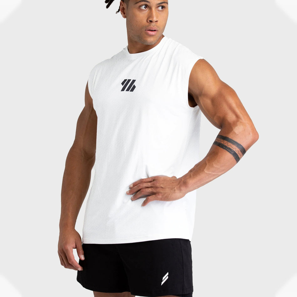 Men’s Fitness Sports Vest – Muscle-Showing Sleeveless T-shirt