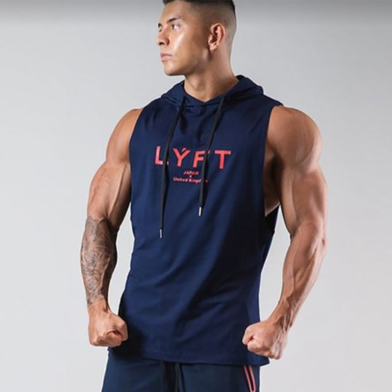 LYFT Hooded Sports Vest – Breathable Gym Wear for Men