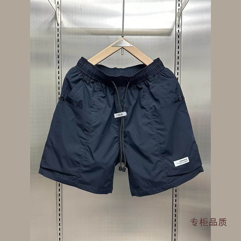 Men's Summer Workwear Shorts | Lightweight Quick-Drying Loose Fit Casual Outdoor Sports Pants by Uncle Bar