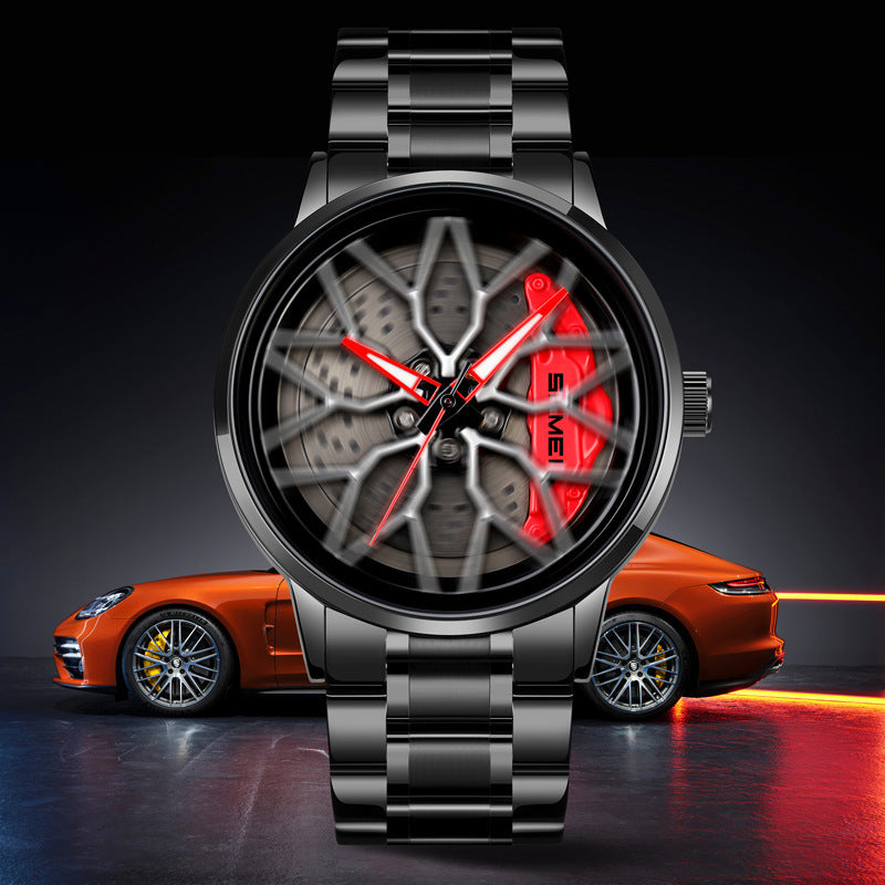 Skmei New Men’s Quartz Watch | Waterproof Stainless Steel Fashion Wristwatch with Unique Wheel Design for Wholesale