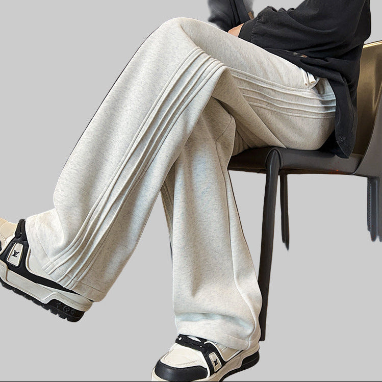 Men’s Fleece-Lined Thickened Autumn Winter Sweatpants