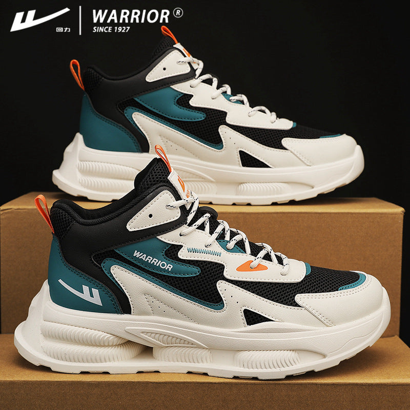 Warrior High-Top Sneakers – Thick Sole Street Style
