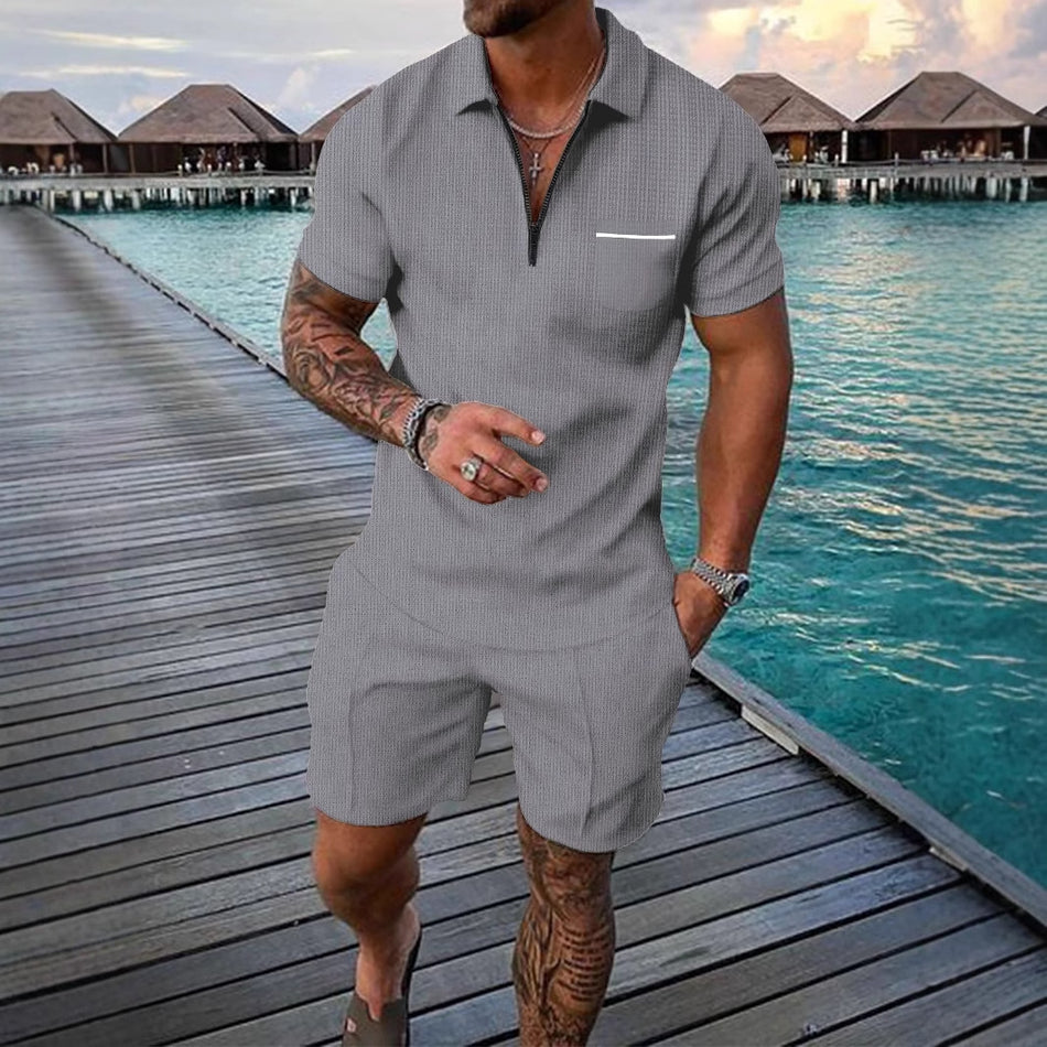 2025 Men's Summer Polo & Shorts Sports Set Nepal