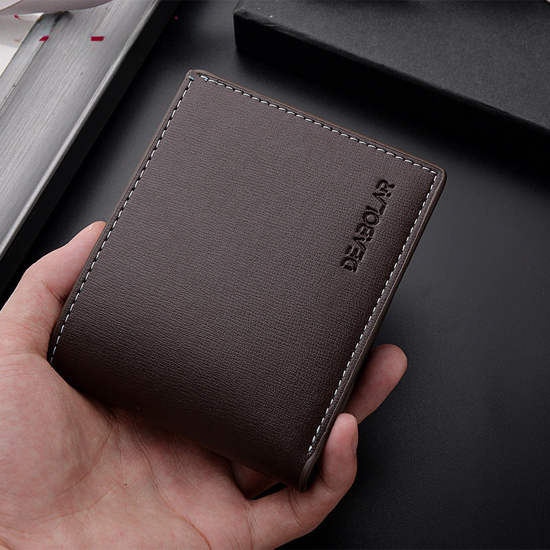 Men’s Short Horizontal Wallet - Casual & Compact 2025