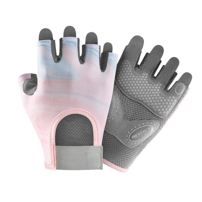 Unisex Half-Finger Fitness Gloves – Anti-Slip, Shock-Absorbing for Gym & Cycling
