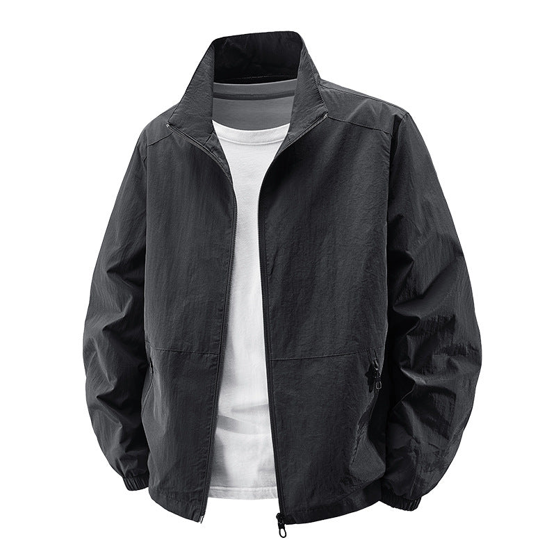 Men’s Quick-Dry Outdoor Jacket – Spring Sports Stand Collar