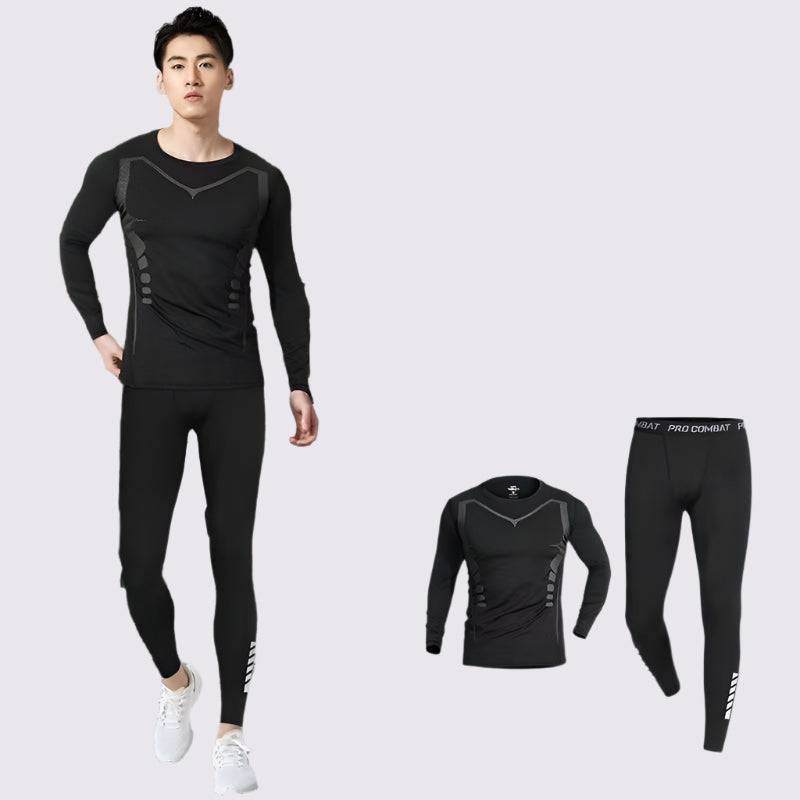 Men's Quick-Dry Fitness Suit – Elastic & Breathable Set