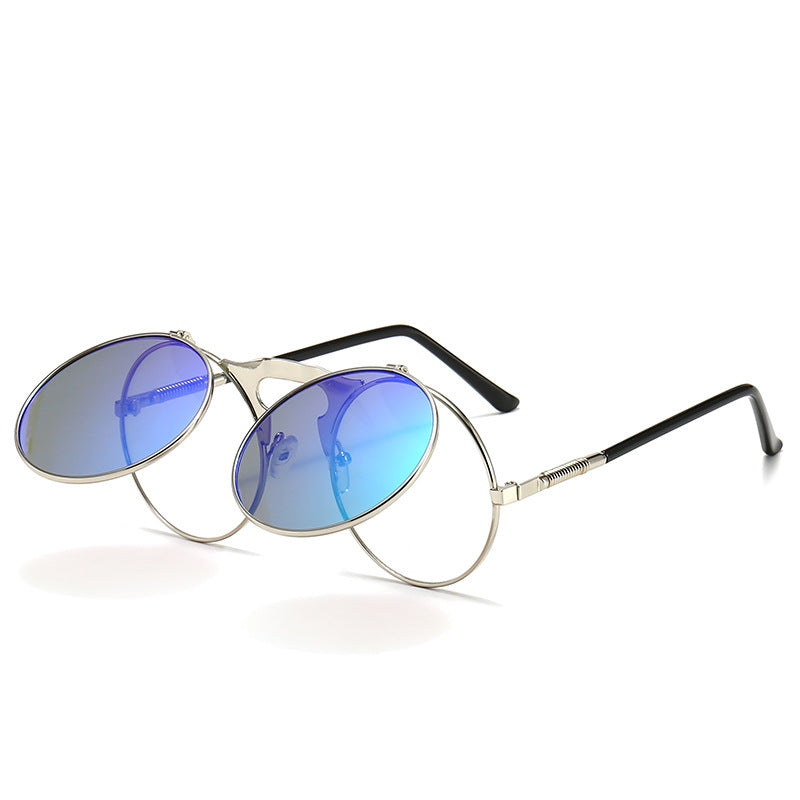 Flip-Up Punk Steampunk Sunglasses | Vintage Metal