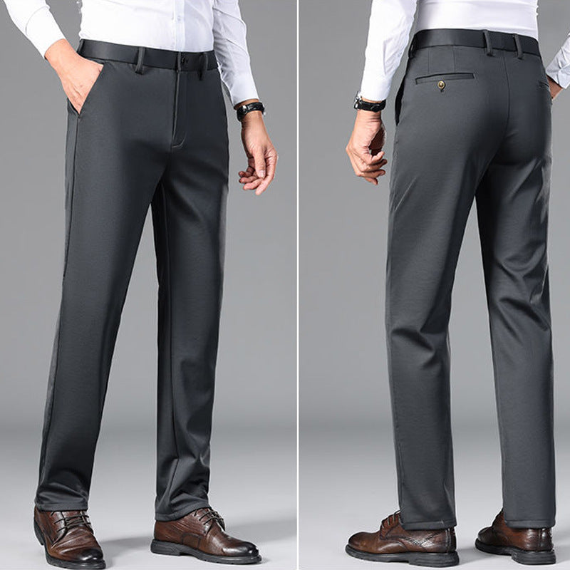 Men’s Casual Slim-Fit Stretch Pants – Autumn Business Work Trousers