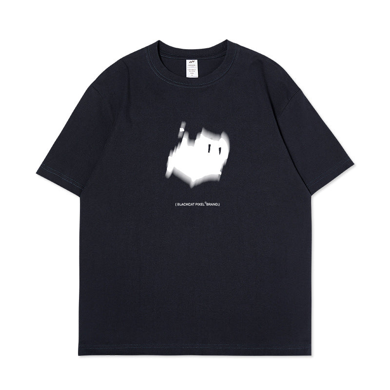 Men's Kitten Print Cotton T-Shirt