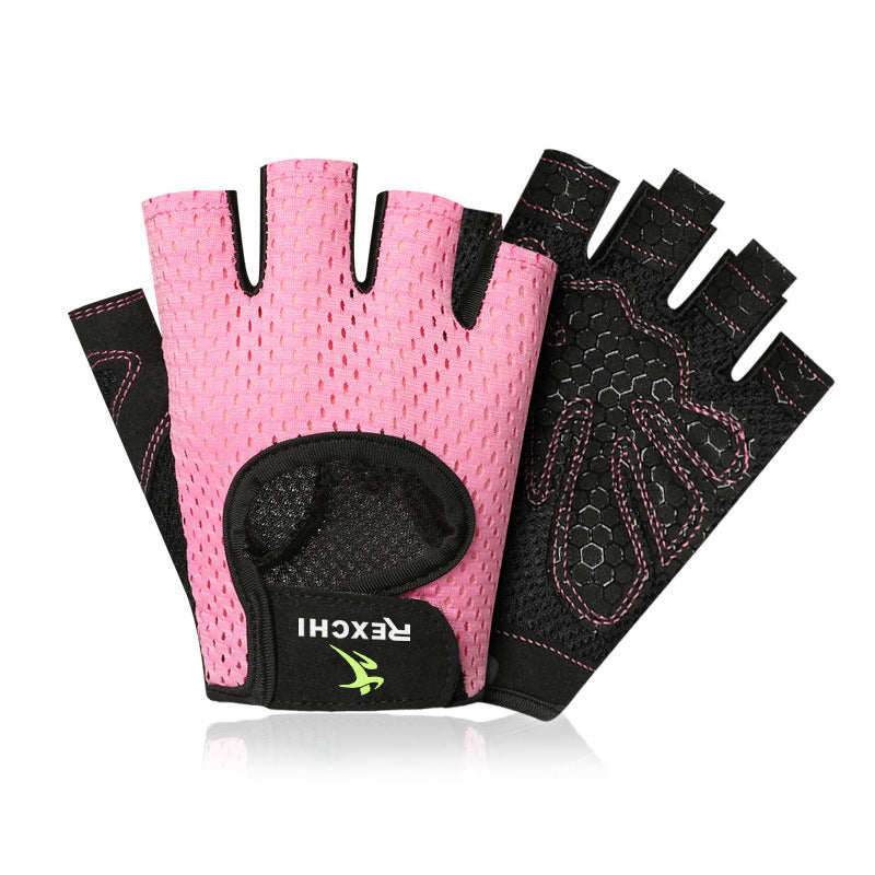 Ricky Half-Finger Fitness Gloves – Unisex Breathable Non-Slip Outdoor Sports Gear