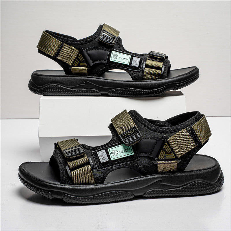 Men’s Velcro Platform Sandals | Lightweight Summer Slippers