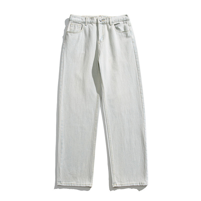 IZEXX Men's Wide-Leg Washed Jeans Pants