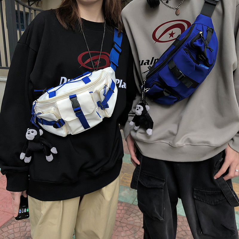 Korean Style Nylon Chest Bag – Harajuku Casual Messenger