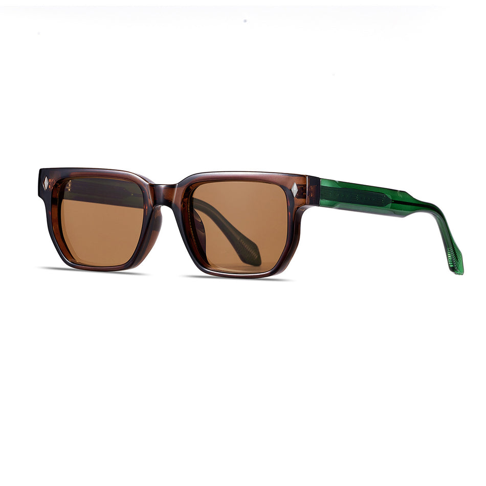 2024 Gradient Box Sunglasses – Men’s Designer UV Shades