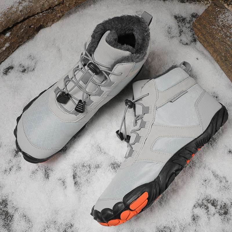 New Five-Finger Cotton Snow Boots Men & Women Waterproof