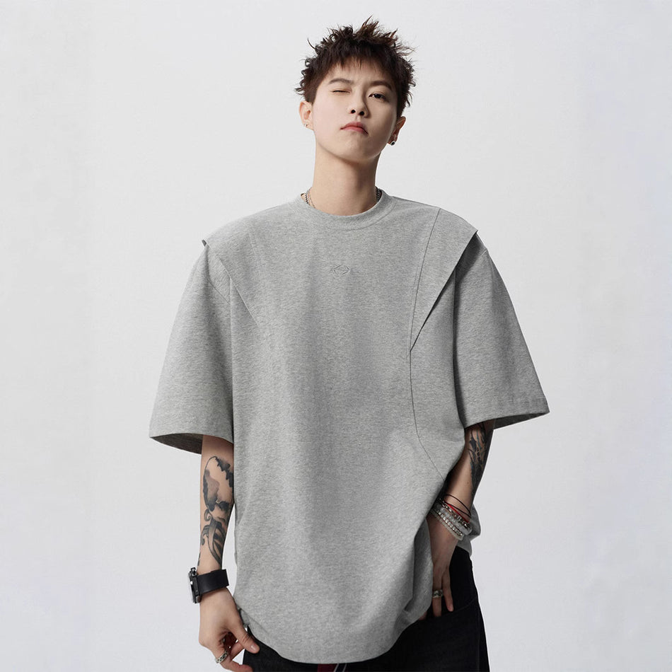 Men’s Deconstructed Loose T-Shirt – Summer High Street Style 2025
