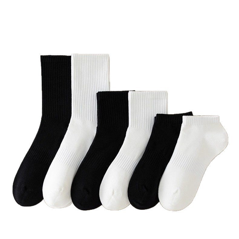 PACK OF 3- Men’s Pure Cotton Mid-Calf Socks Sweat-Absorbent Zhuji