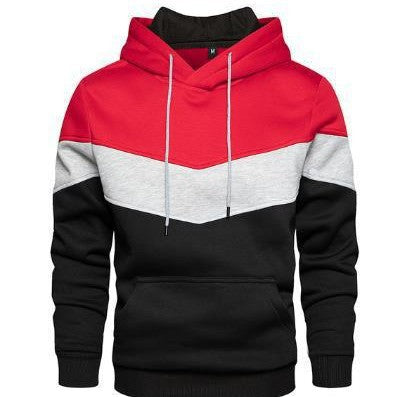 Men’s Blue Street Style Hoodie Side Pocket Sweatshirt