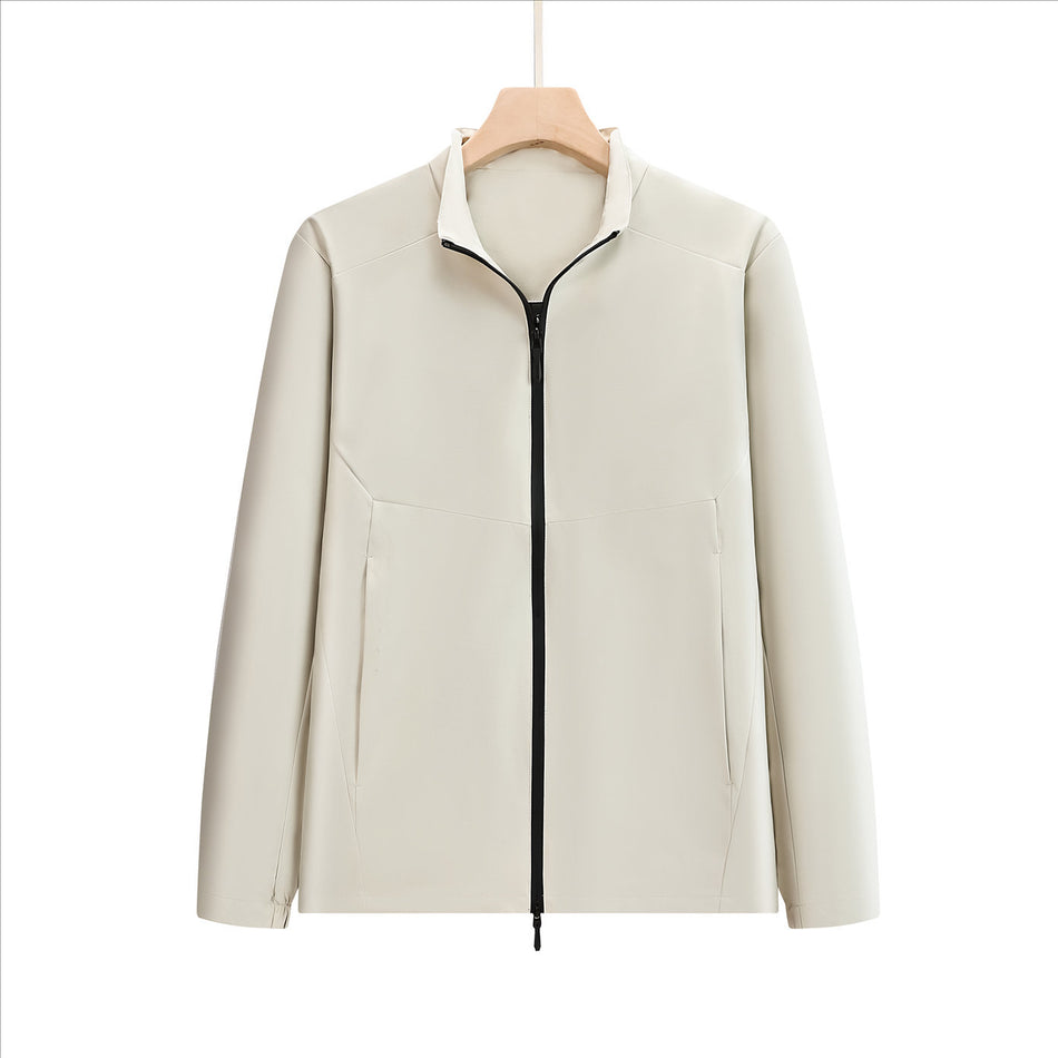 Men’s 400D Anti-Static Waterproof Stand-Up Collar Jacket
