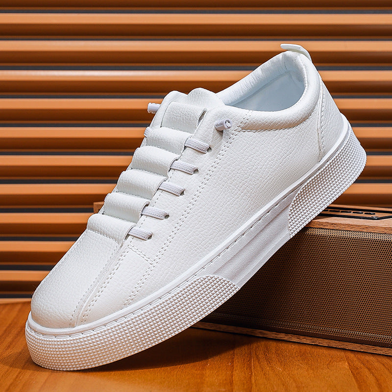 Men’s Spring & Summer Slip-On Sneakers – Trendy White Casual Shoes
