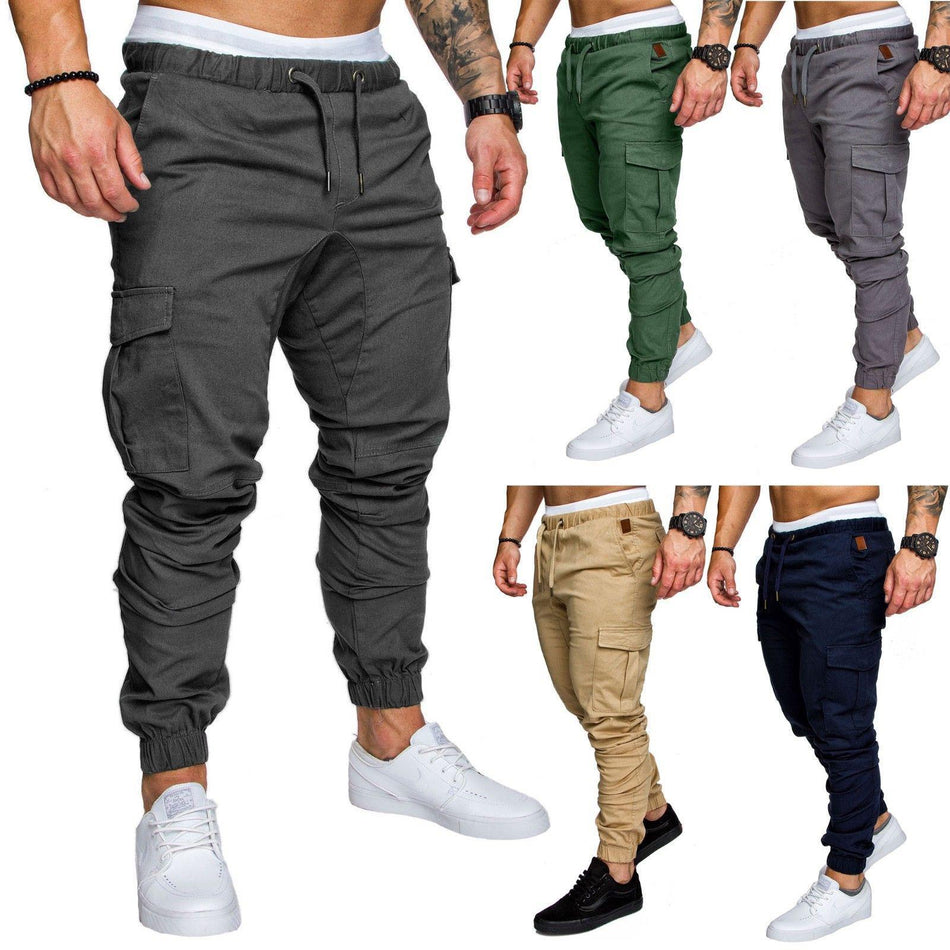 Men’s Workwear Jogger Pants –  Multi-Pocket Casual